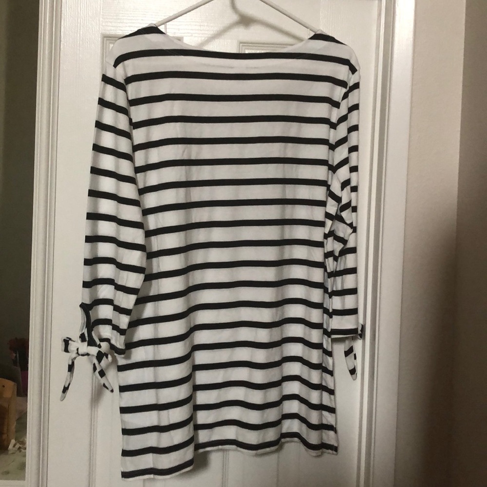 Old Navy 3/4 Sleeve Striped Boatneck Top - Picture 6 of 6